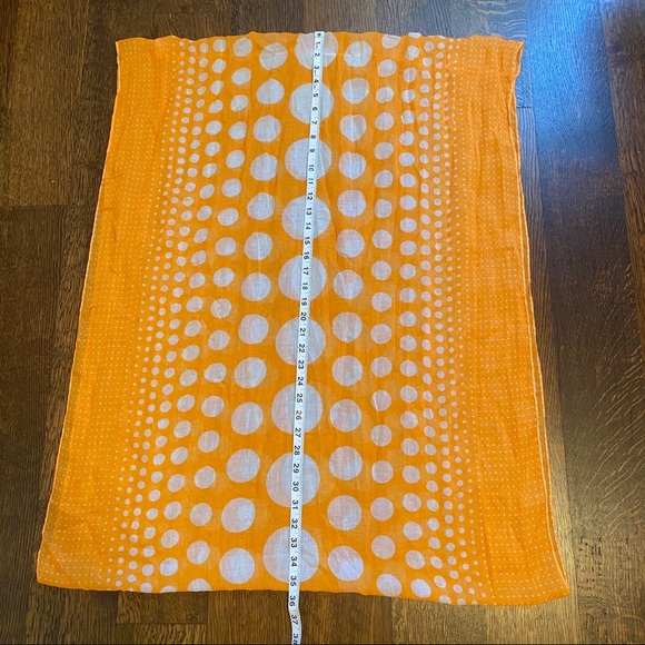 Orange Polka Dot Scarf - Picture 3 of 5